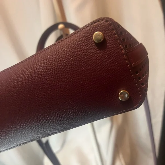 Kate Spade Maroon Cameron Street Lucie Perforated Tote Bag - Picture 3 of 11